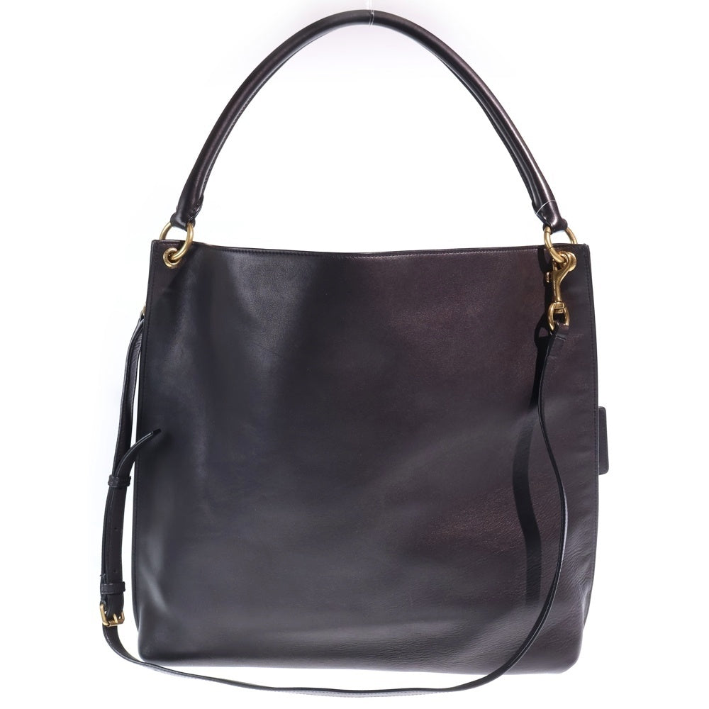 SAINT LAURENT PARIS(サンローランパリ) ホーボーバッグ 2WAYバッグ ショルダーバッグ ハンドバッグ ブラック レザー 635266 ゴールド金具 レディース