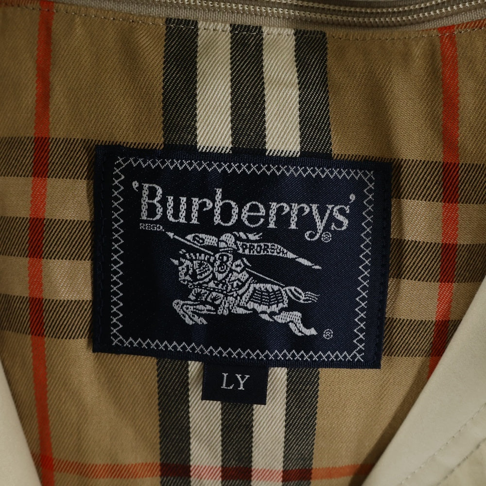 BURBERRYS(バーバリーズ) 裏地ノバチェック総柄ダウンライナー付き フーデッド ジップアップ コート ベージュ