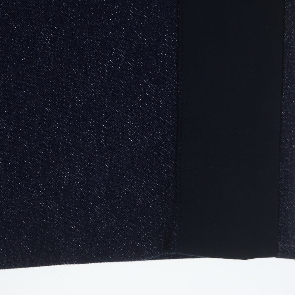 CHANEL(シャネル) 00C クルーズコレクション IDENTIFICATION ロゴプレート ラメデニム タイト ミディアム スカート インディゴ P14827W02573 レディース