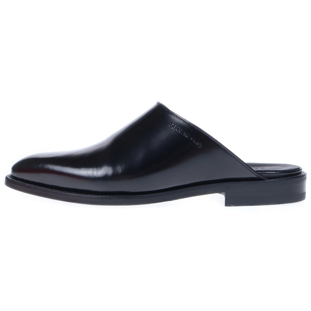 FERRAGAMO(フェラガモ) ミュール ブラック レザー スリッポン 0760485