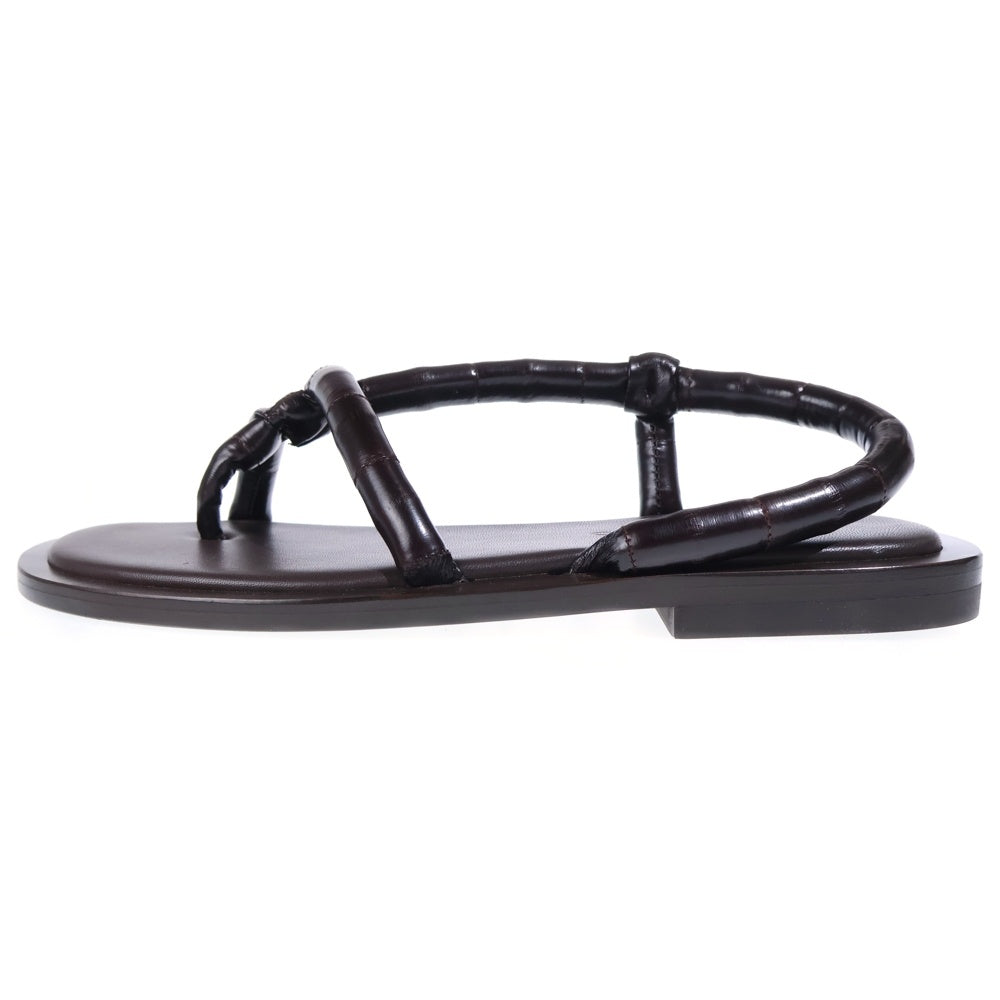 FERRAGAMO(フェラガモ) サンダル ブラック レザー レディース