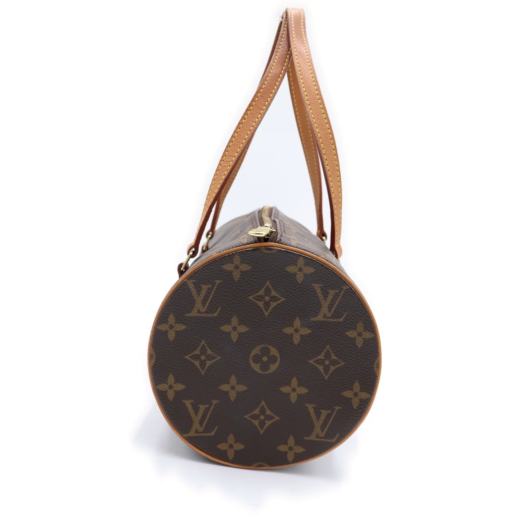 LOUIS VUITTON(ルイヴィトン) モノグラム パピヨン30 ハンドバッグ ブラウン PVCレザー M51385 ゴールド金具 レディース