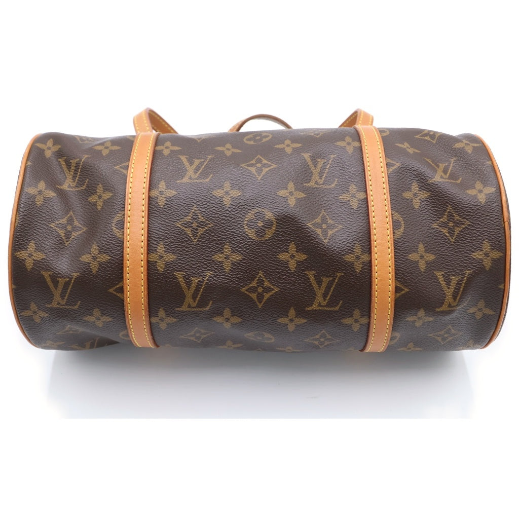 LOUIS VUITTON(ルイヴィトン) モノグラム パピヨン30 ハンドバッグ ブラウン PVCレザー M51385 ゴールド金具 レディース