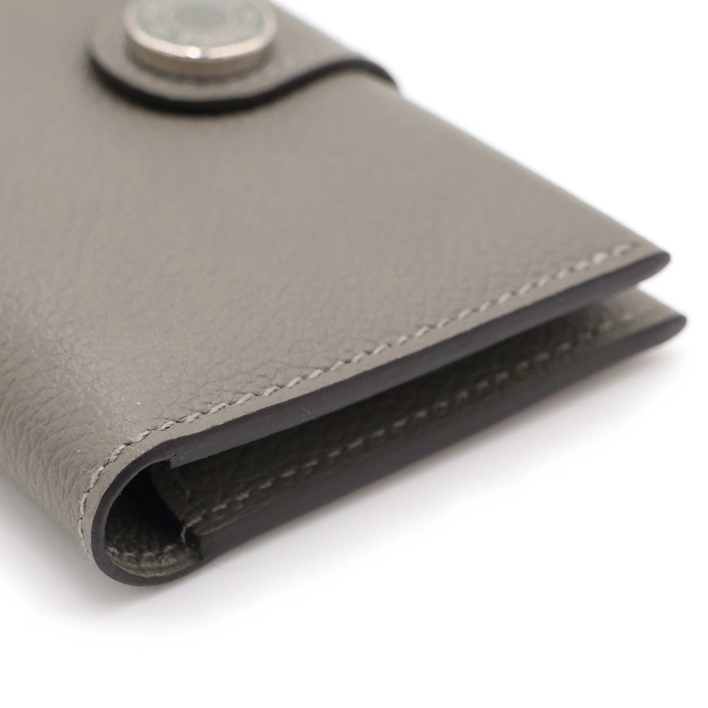 HERMES(エルメス) RMS カードケース 小物入れ グレー エバーカラー グリメイヤー シルバー金具 B刻印 レディース