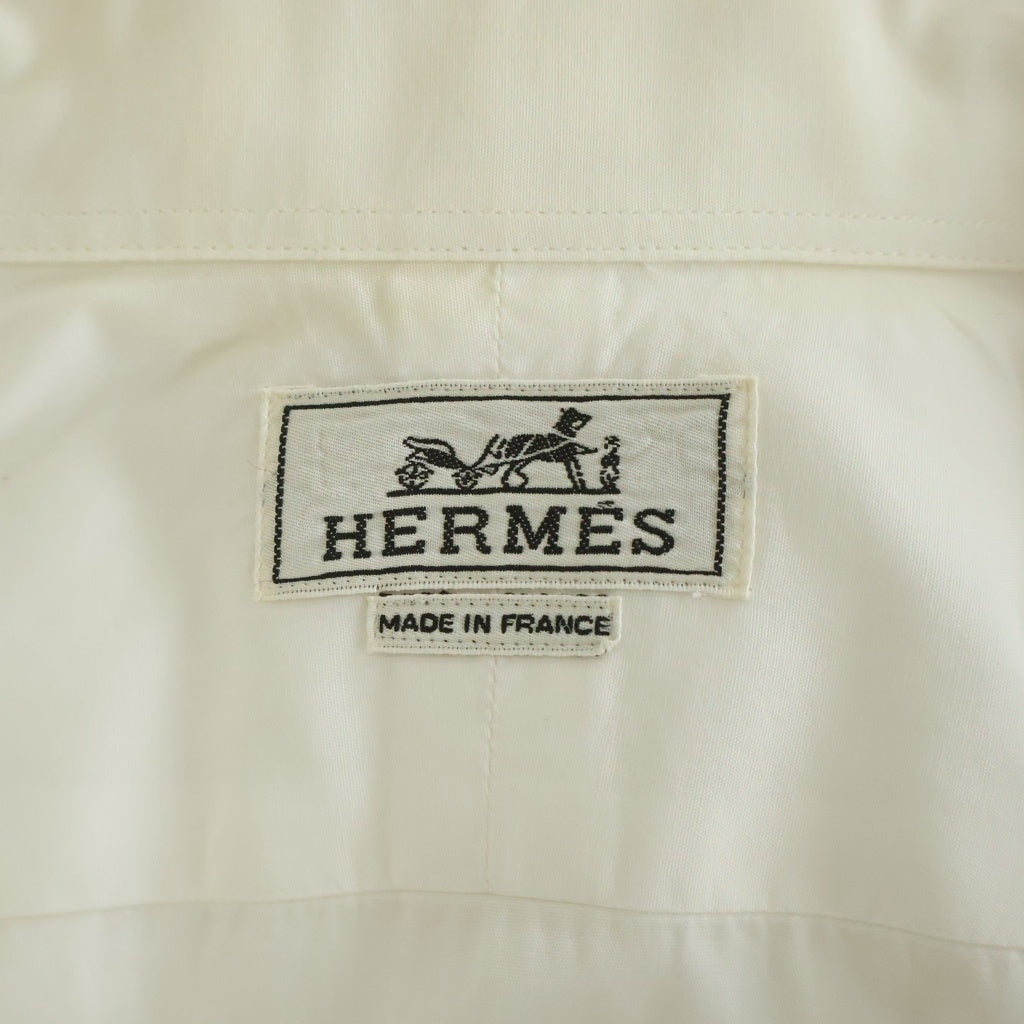 HERMES(エルメス) ドレスシャツ ホワイト コットン