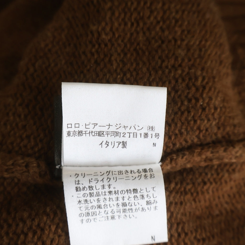 Loro Piana(ロロピアーナ) タートルネックセーター ブラウン カシミヤ