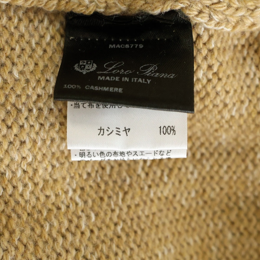 Loro Piana(ロロピアーナ) カシミヤ ハイネック プルオーバー 長袖ニット セーター ベージュ