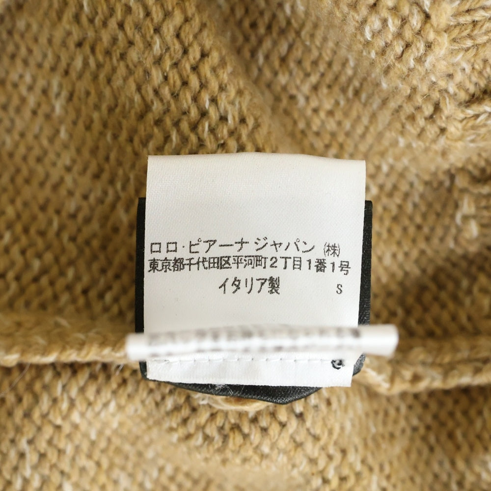 Loro Piana(ロロピアーナ) カシミヤ ハイネック プルオーバー 長袖ニット セーター ベージュ