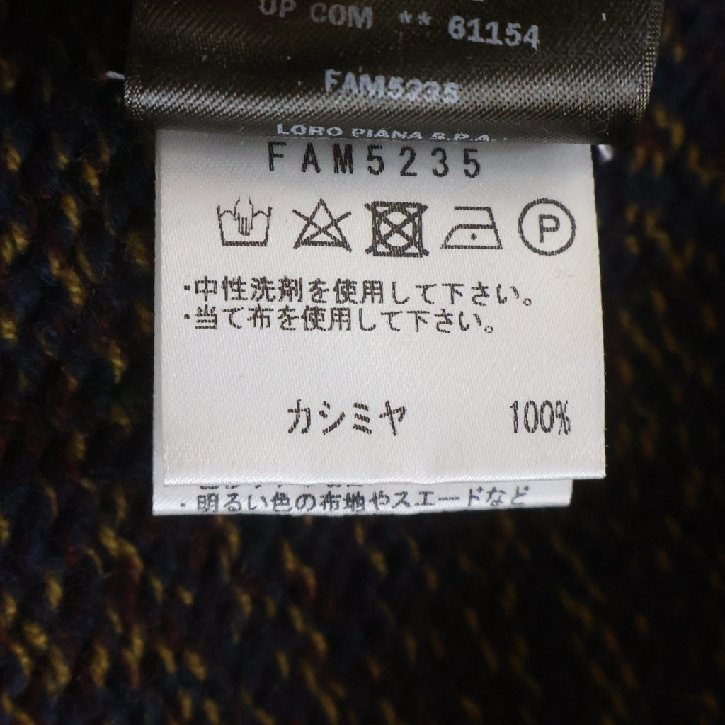 Loro Piana(ロロピアーナ) カシミヤ ドライバーズニット ネイビー