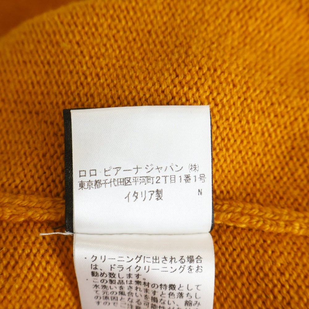 Loro Piana(ロロピアーナ) タートルネックセーター オレンジ カシミヤ×シルク