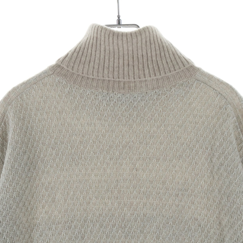 Loro Piana(ロロピアーナ) タートルネックセーター グレージュ カシミヤ×シルク