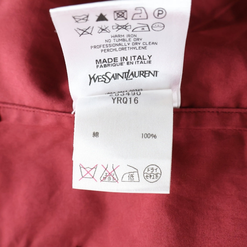 YVES SAINT LAURENT(イヴサンローラン) コットン 2B テーラードジャケット レッド