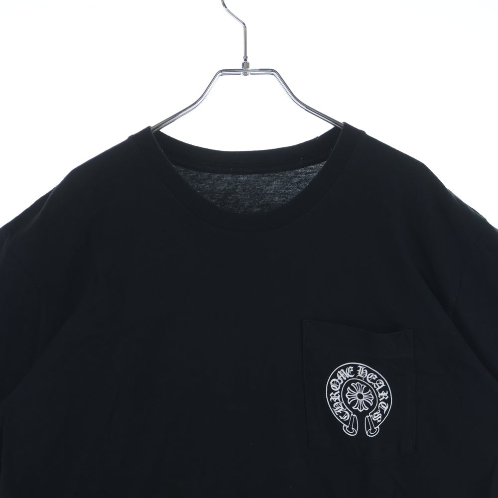 CHROME HEARTS(クロムハーツ) ■GRAD CIRCLE LOGO グラデーションサークルロゴプリント 半袖Tシャツ ブラック コットン