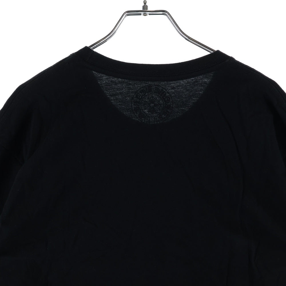 CHROME HEARTS(クロムハーツ) ■ NECK LOGO ネックロゴ 半袖Tシャツ ブラック/イエロー コットン