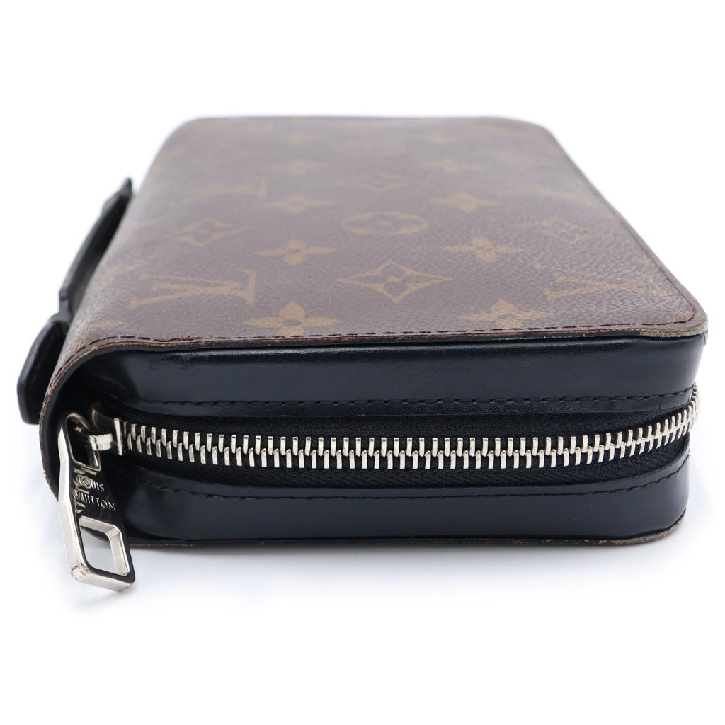 LOUIS VUITTON(ルイヴィトン) モノグラム・マカサー ジッピーXL ラウンドジップウォレット 長財布 カードケース ブラウン×ブラック PVCレザー M61506 ゴールド金具