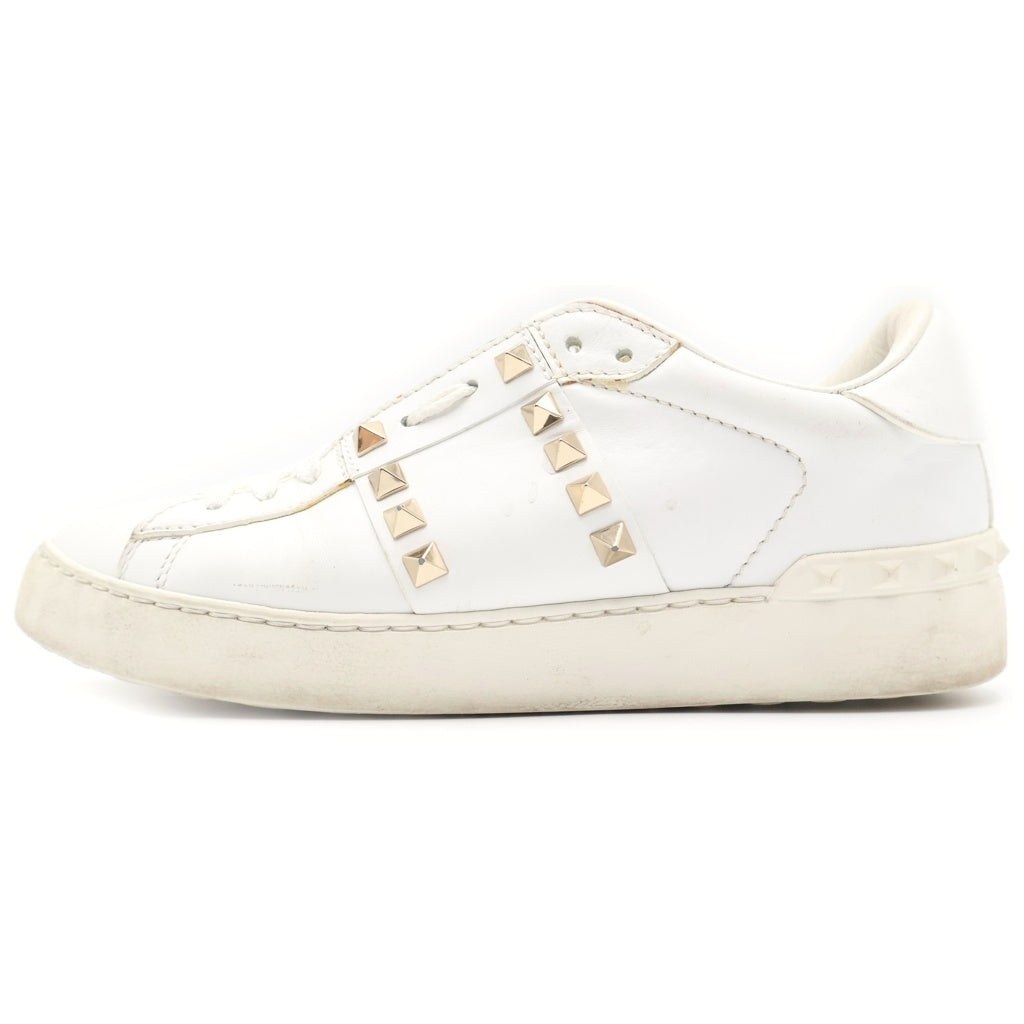 VALENTINO(ヴァレンティノ) ■ロックスタッズ ローカットスニーカーホワイト レザー 靴 レディース