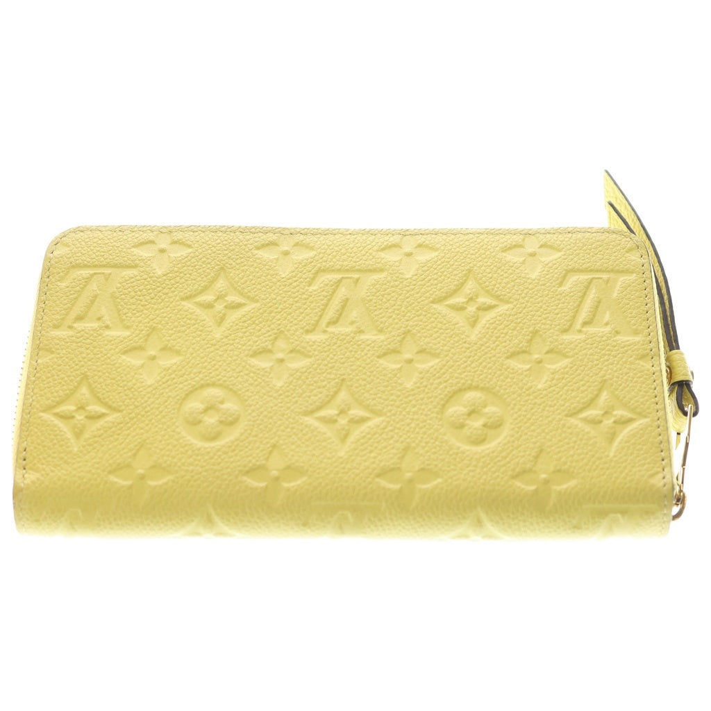 LOUIS VUITTON(ルイヴィトン) モノグラムアンプラント ジッピーウォレット レザー 長財布 イエロー M60572 レディース