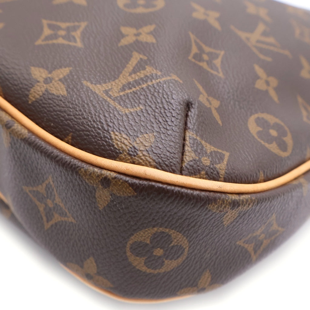 LOUIS VUITTON(ルイヴィトン) ■モノグラム オデオンPM ショルダーバッグ 茶 レザー M56390 CA1182 レディース
