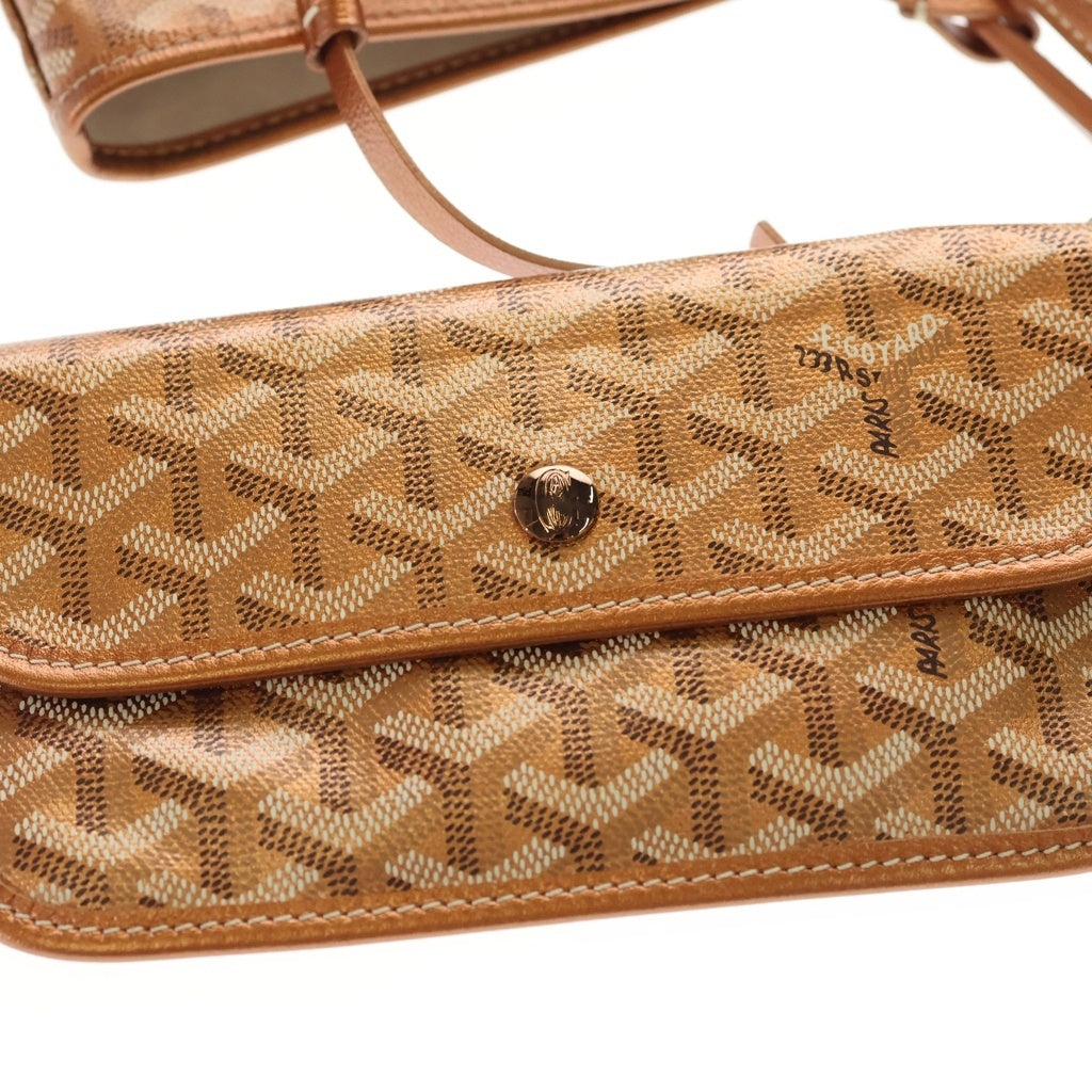 GOYARD(ゴヤール) 限定カラー サンルイPM トートバッグ ハンドバッグ ブロンズ メタリックオレンジ レザー レディース