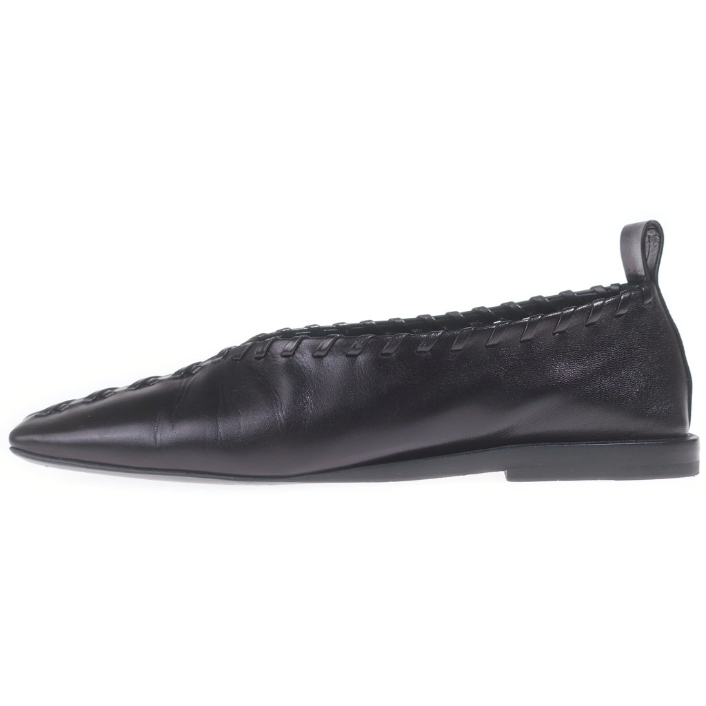 JIL SANDER メタルアンクレットレザーバレリーナフラットシューズ JIL SANDER(ジルサンダー) □メタルアンクレット バレリーナフラット