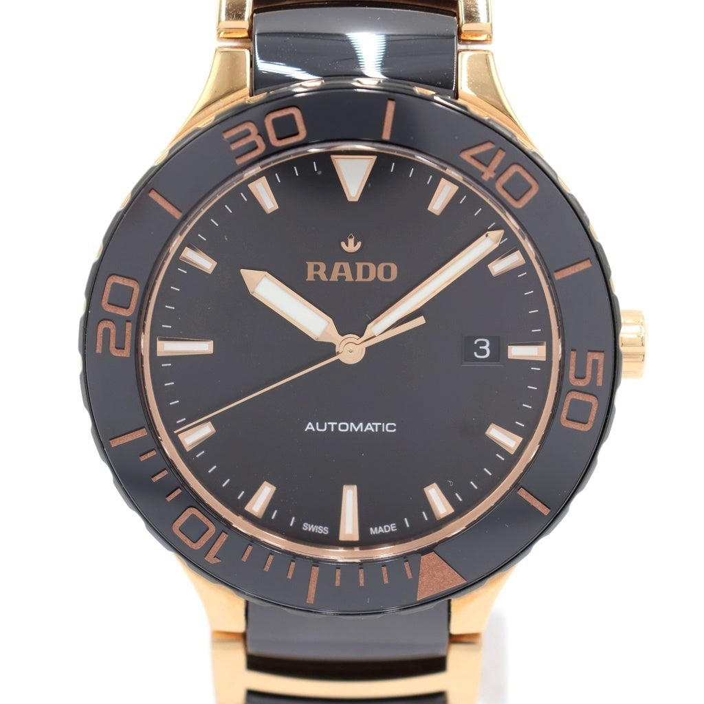 RADO(ラド―) セントリックス 黒文字盤 セラミック 自動巻き 腕時計 ブラック/ゴールド R30001152