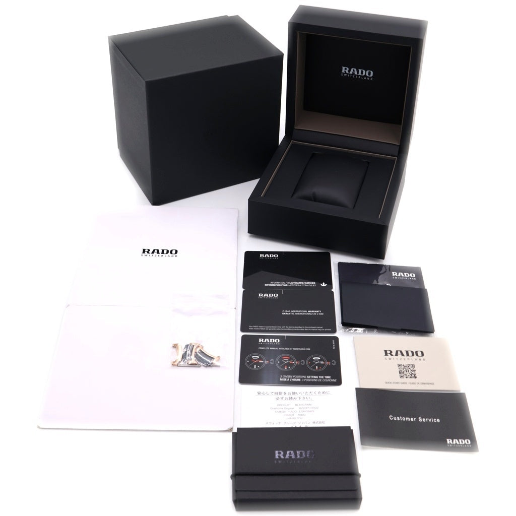 RADO(ラド―) セントリックス 黒文字盤 セラミック 自動巻き 腕時計 ブラック/ゴールド R30001152