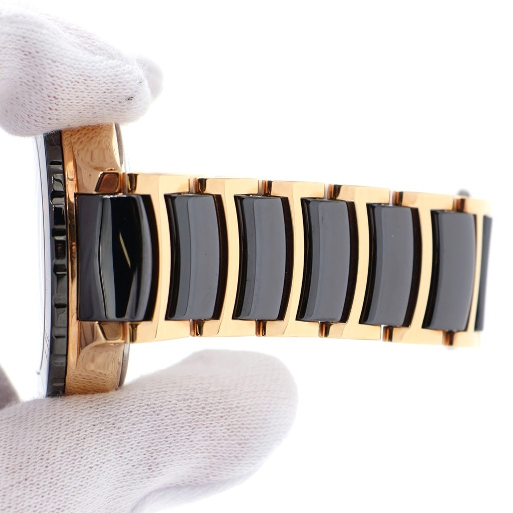 RADO(ラド―) セントリックス 黒文字盤 セラミック 自動巻き 腕時計 ブラック/ゴールド R30001152