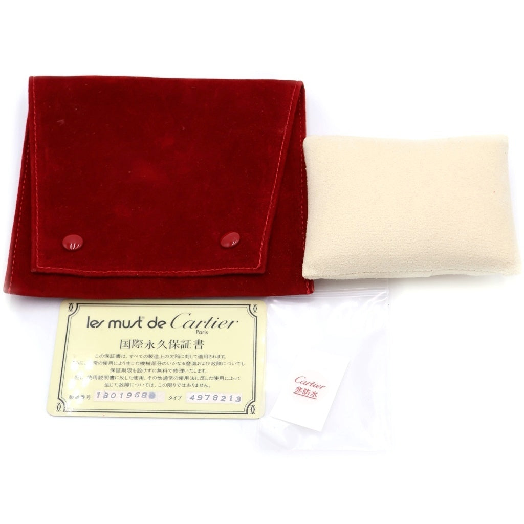 Cartier(カルティエ) ヴァンドーム ルイ カルティエ アイボリー文字盤 925×革/QZ 1981/10/23 カード 84978213 18019688