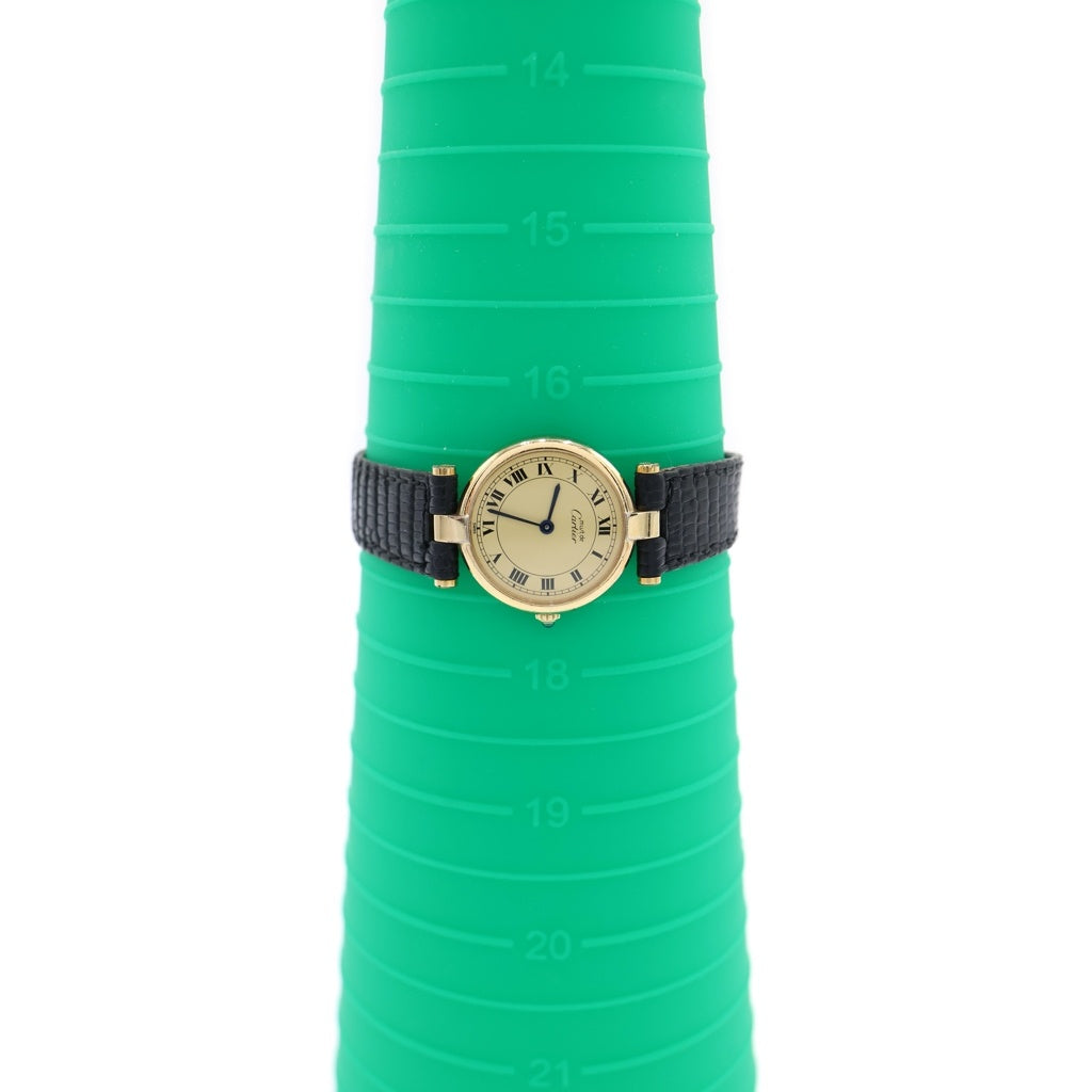 Cartier(カルティエ) ヴァンドーム ルイ カルティエ アイボリー文字盤 925×革/QZ 1981/10/23 カード 84978213 18019688
