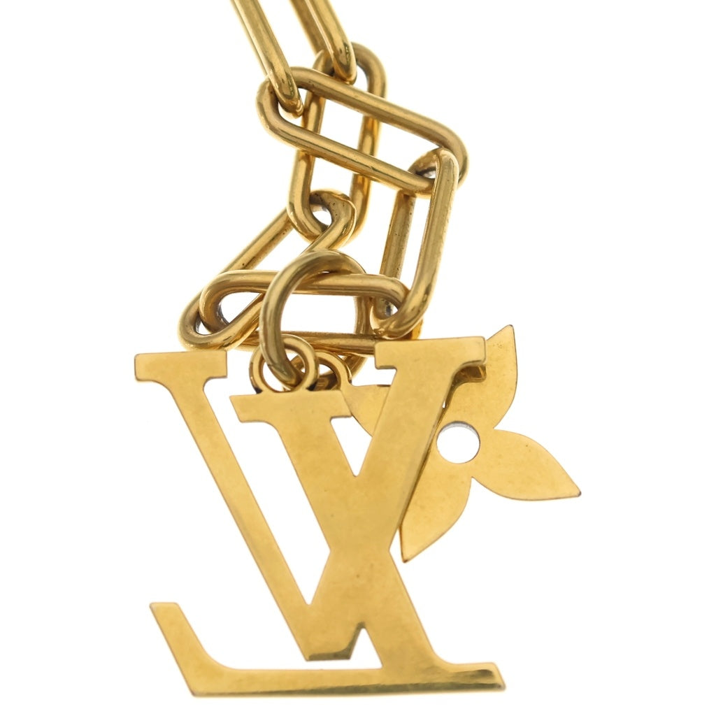 LOUIS VUITTON(ルイヴィトン) コリエ フラワーネックレス LVイニシャル ゴールド GP MP2890 レディース