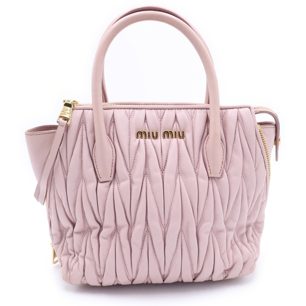 miumiu(ミュウミュウ) マテラッセ 2WAYハンドバッグ ショルダーバッグ  