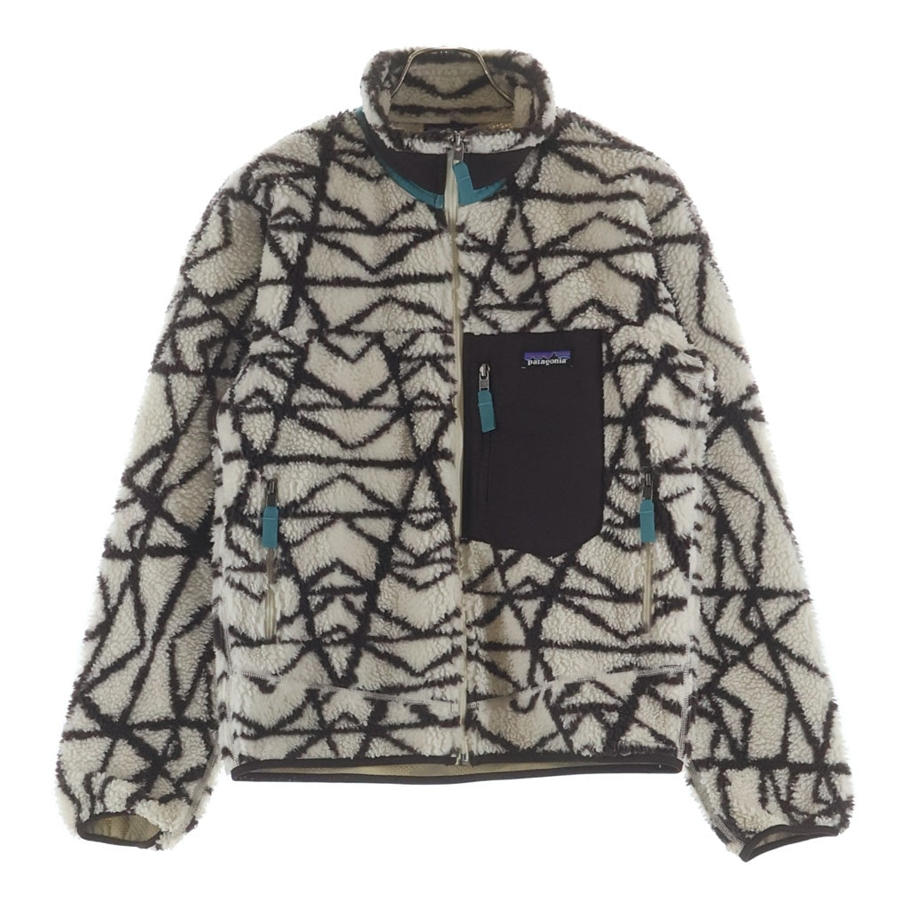 PATAGONIA(パタゴニア) 16AW クラシック レトロX 総柄 ボアフリース ジャケット ホワイト/ブラウン STY23056FA16