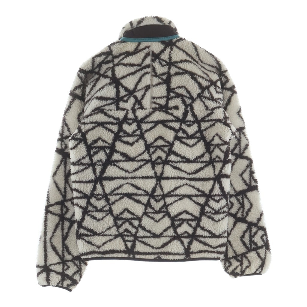 PATAGONIA(パタゴニア) 16AW クラシック レトロX 総柄 ボアフリース ジャケット ホワイト/ブラウン STY23056FA16