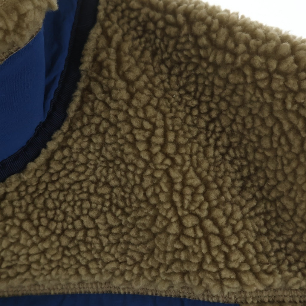 PATAGONIA(パタゴニア) 17AW クラシック レトロX ボアフリース ジップアップ ベスト ベージュ/ブルー STY23048FA17
