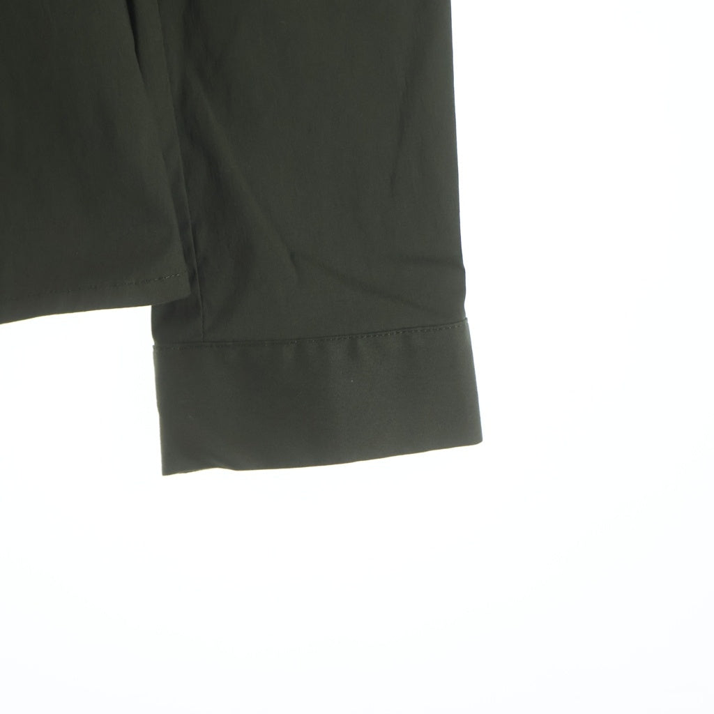 PRADA(プラダ) レース装飾 ストレッチ 長袖シャツ カーキ レディース P4537