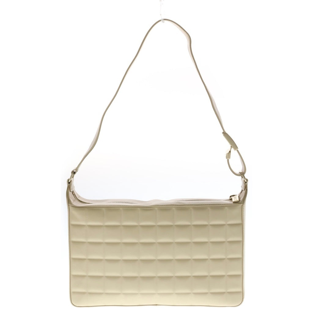CHANEL(シャネル) チョコバー ワンショルダーバッグ ベージュ ラムスキン ゴールド金具 レディース