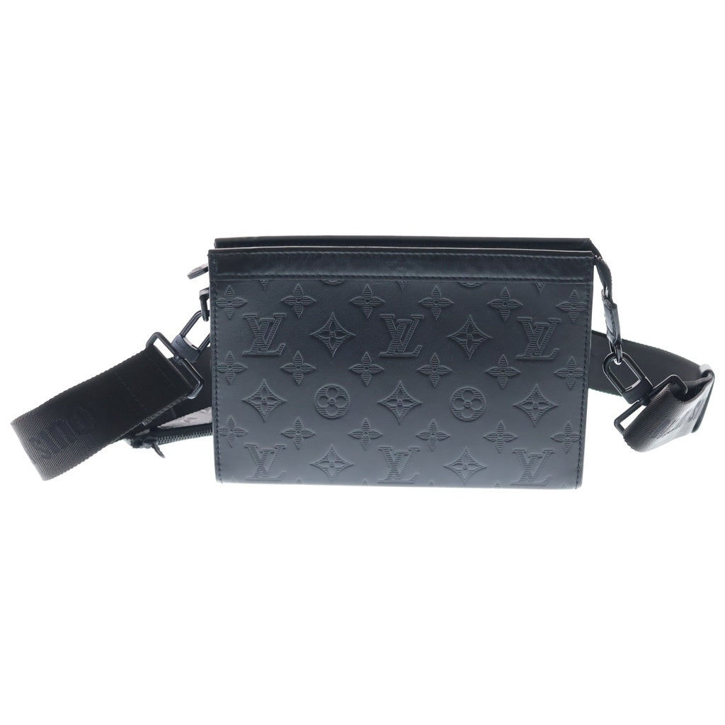 LOUIS VUITTON(ルイヴィトン) モノグラム シャドウ ガストン ウエアラブルウォレット ショルダーバッグ ブラック レザー M81115 ICタイプ