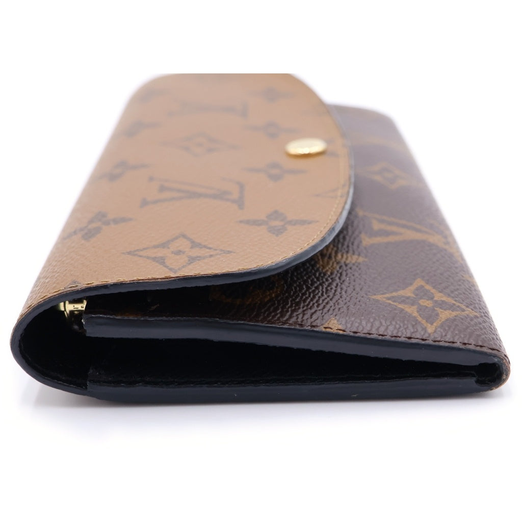 LOUIS VUITTON(ルイヴィトン) モノグラム リバース ポルトフォイユ エミリー ブラウン レザー M82157 ICタイプ