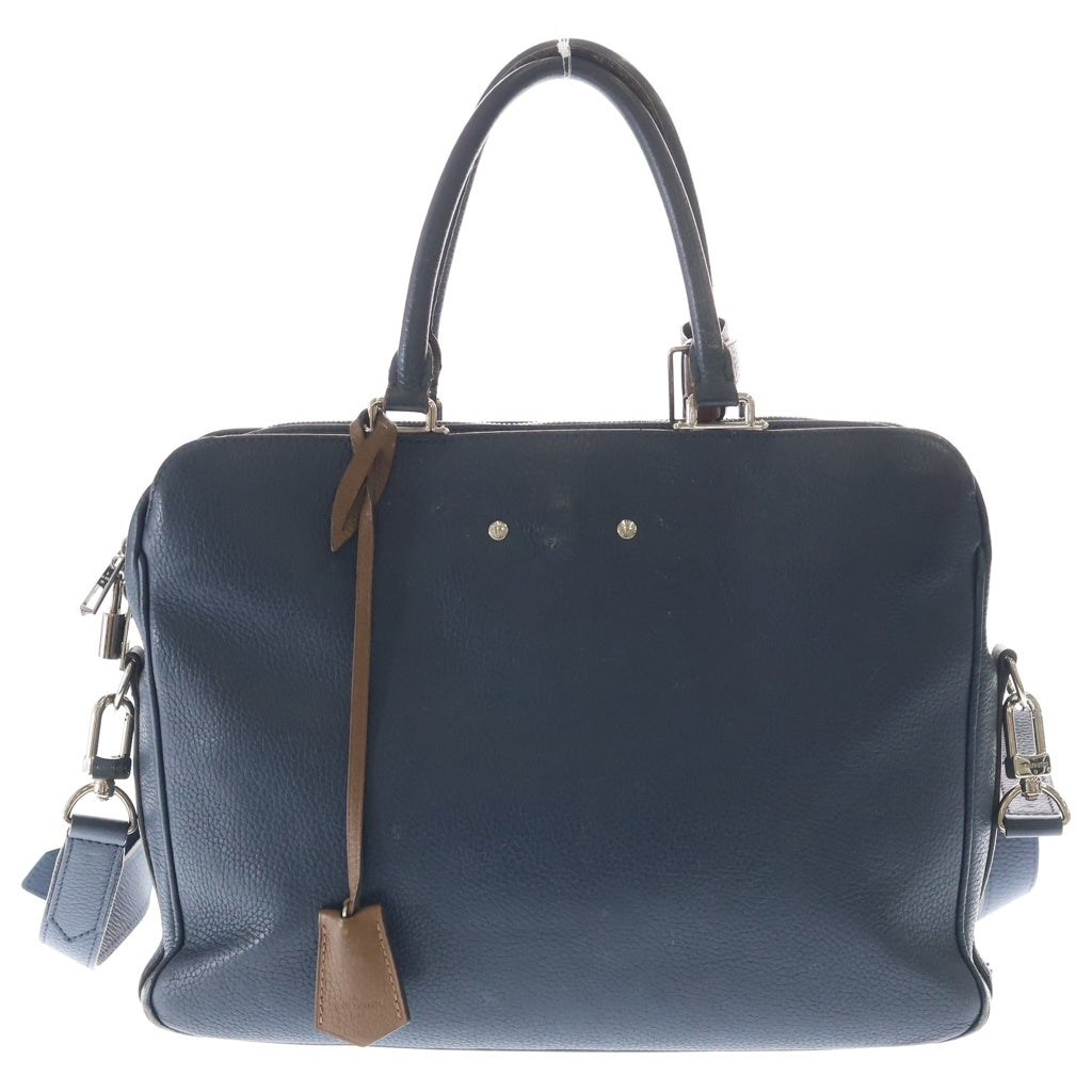 LOUIS VUITTON(ルイヴィトン) アルマンド ブリーフケースMM ビジネスバッグ ショルダーバッグ ハンドバッグ ネイビー トリヨンレザー M54380 シルバー金具 レディース