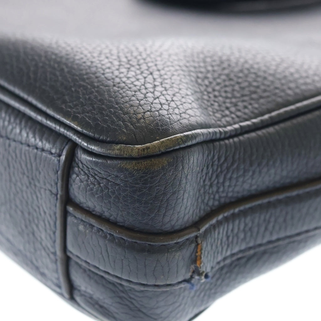 LOUIS VUITTON(ルイヴィトン) アルマンド ブリーフケースMM ビジネスバッグ ショルダーバッグ ハンドバッグ ネイビー トリヨンレザー M54380 シルバー金具 レディース