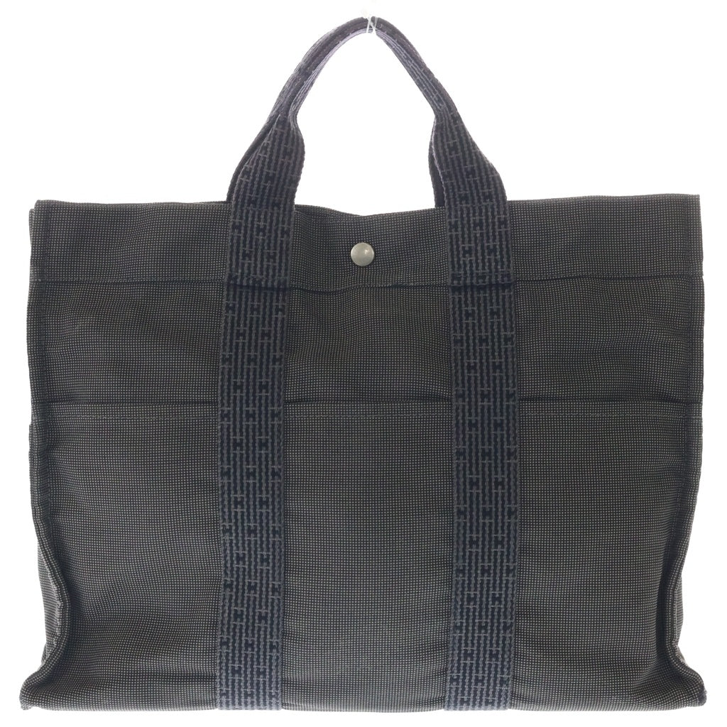 HERMES(エルメス) エールラインMM トートバッグ ハンドバッグ グレー キャンバス レディース