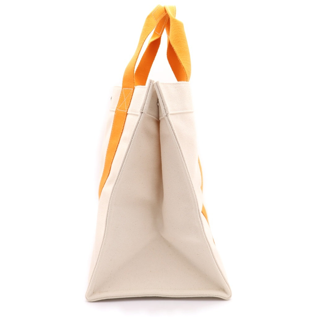 HERMES(エルメス) ■ボラボラGM トートバッグ ベージュ/オレンジ キャンバス/レザー レディース