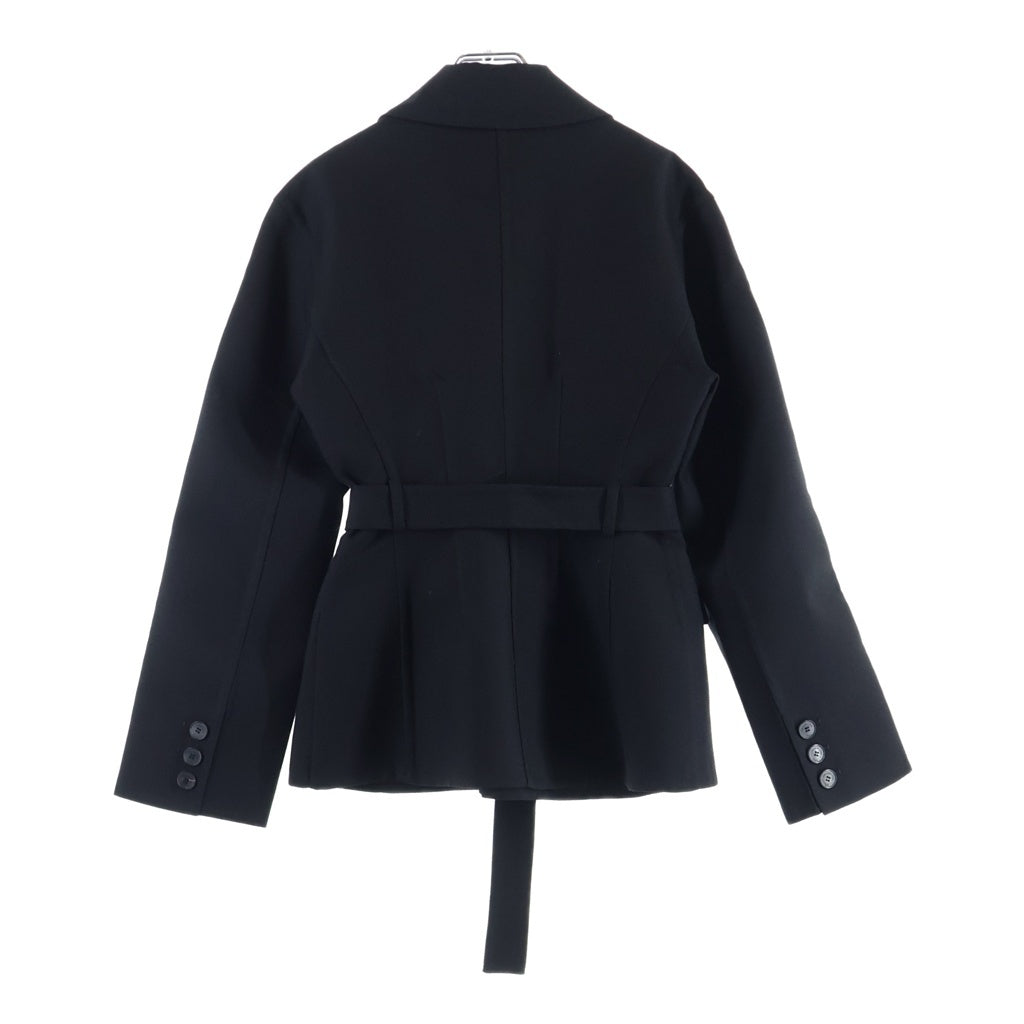 Christian Dior(クリスチャンディオール) ショートウールトレンチコート ダブル ウールギャバジン ブラック 540V41A1610 レディース