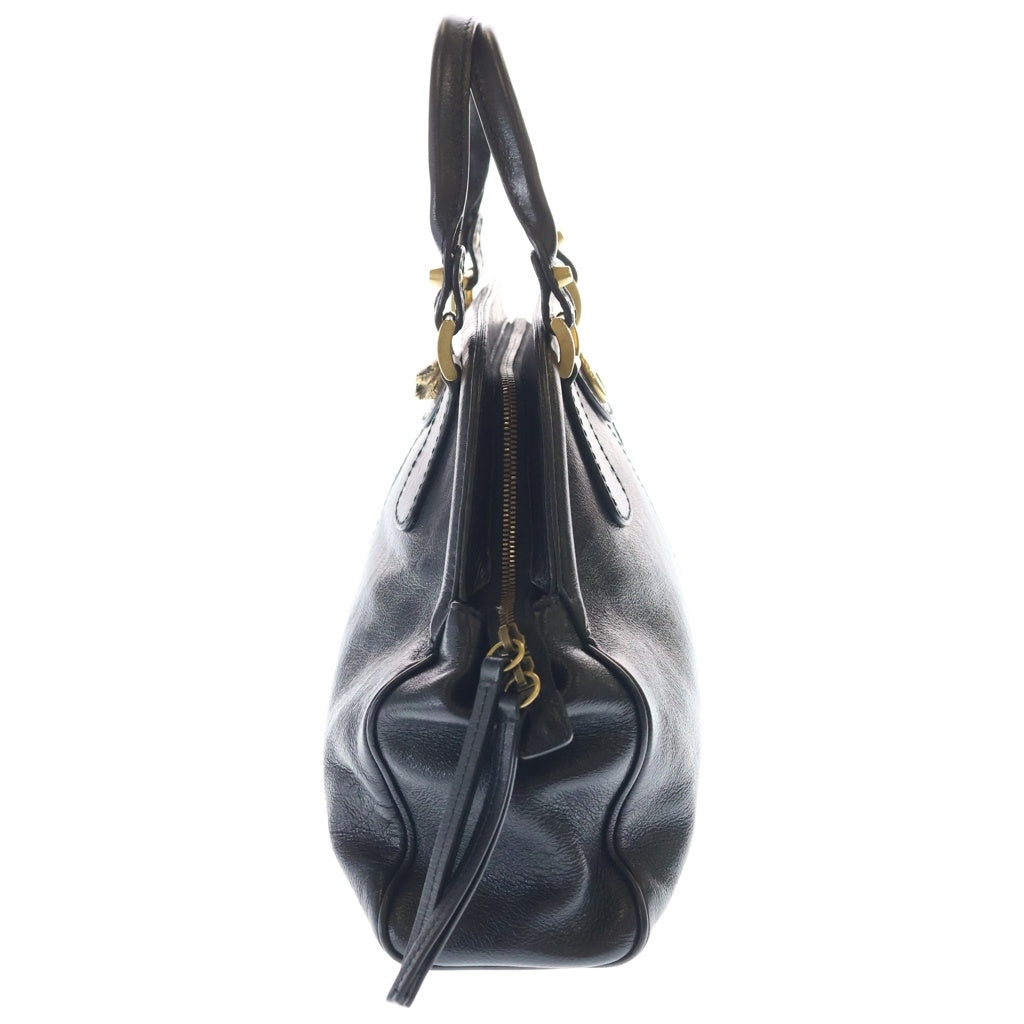 GUCCI(グッチ) リベル ミディアム 2WAYバッグ ショルダーバッグ ハンドバッグ ブラック レザー 516459 ゴールド金具 レディース
