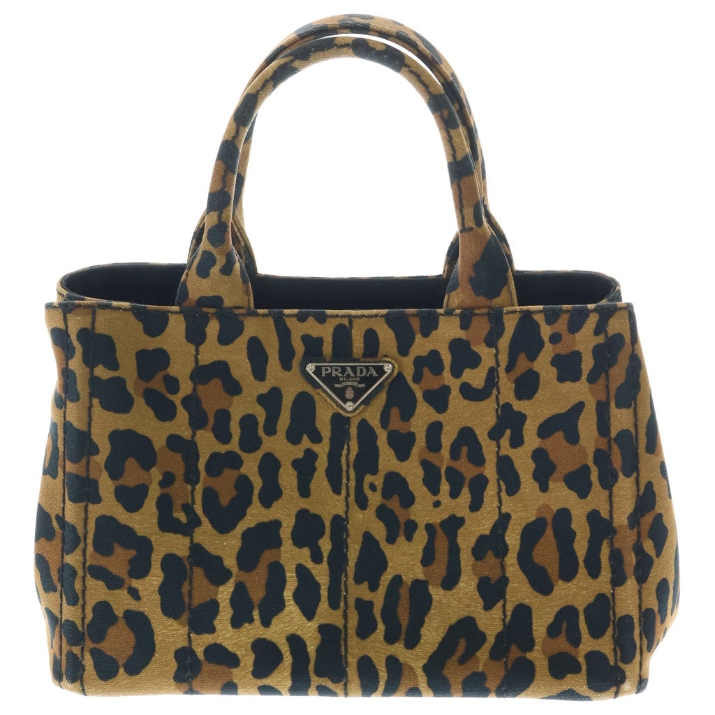 PRADA(プラダ) CANAPA カナパ レオパード 2WAYハンドバッグ ショルダーバッグ ブラウン 1BG439 レディース