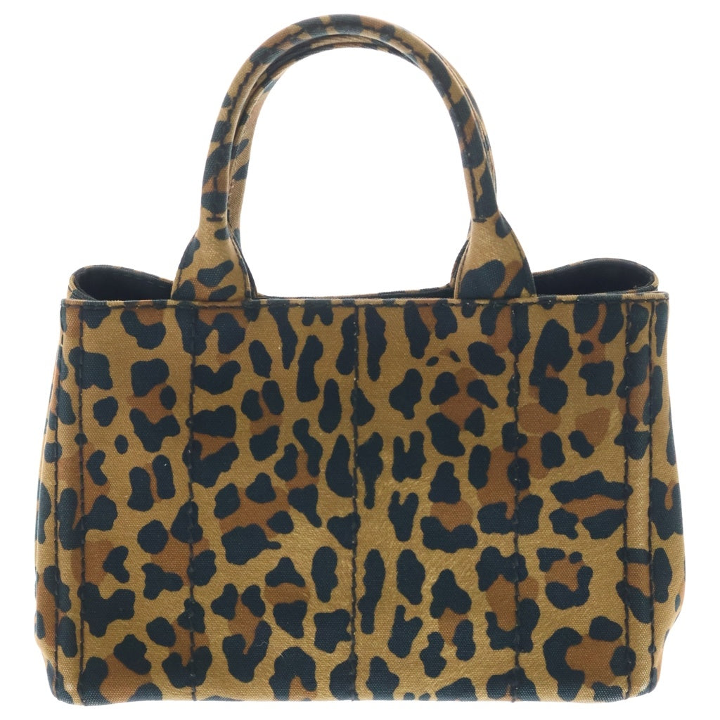 PRADA(プラダ) CANAPA カナパ レオパード 2WAYハンドバッグ ショルダーバッグ ブラウン 1BG439 レディース