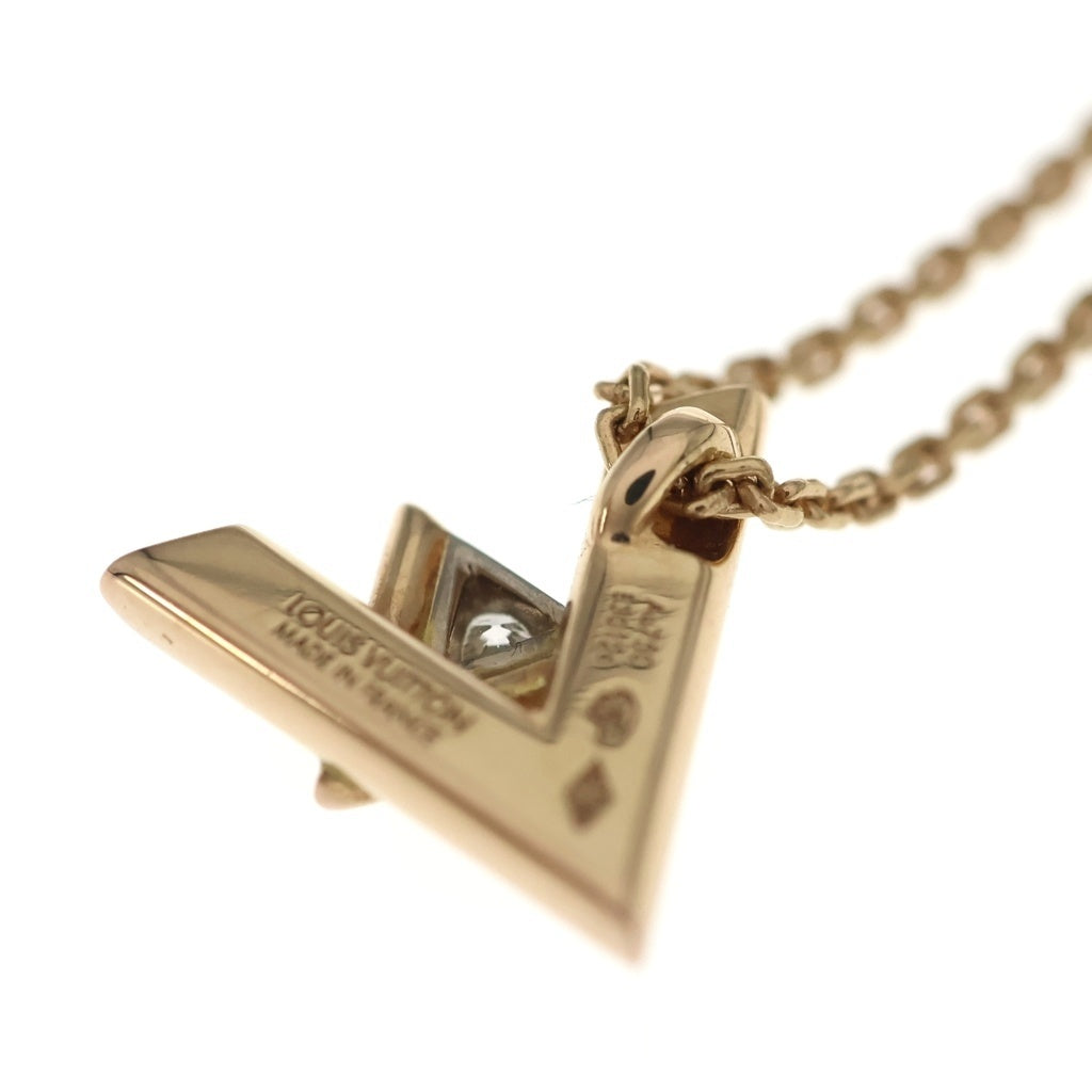 LOUIS VUITTON(ルイヴィトン) パンダンティフ LV ヴォルト ワン PM ネックレス ペンダント チェーン ゴールド Au750YG 5.8g Q93813 レディース