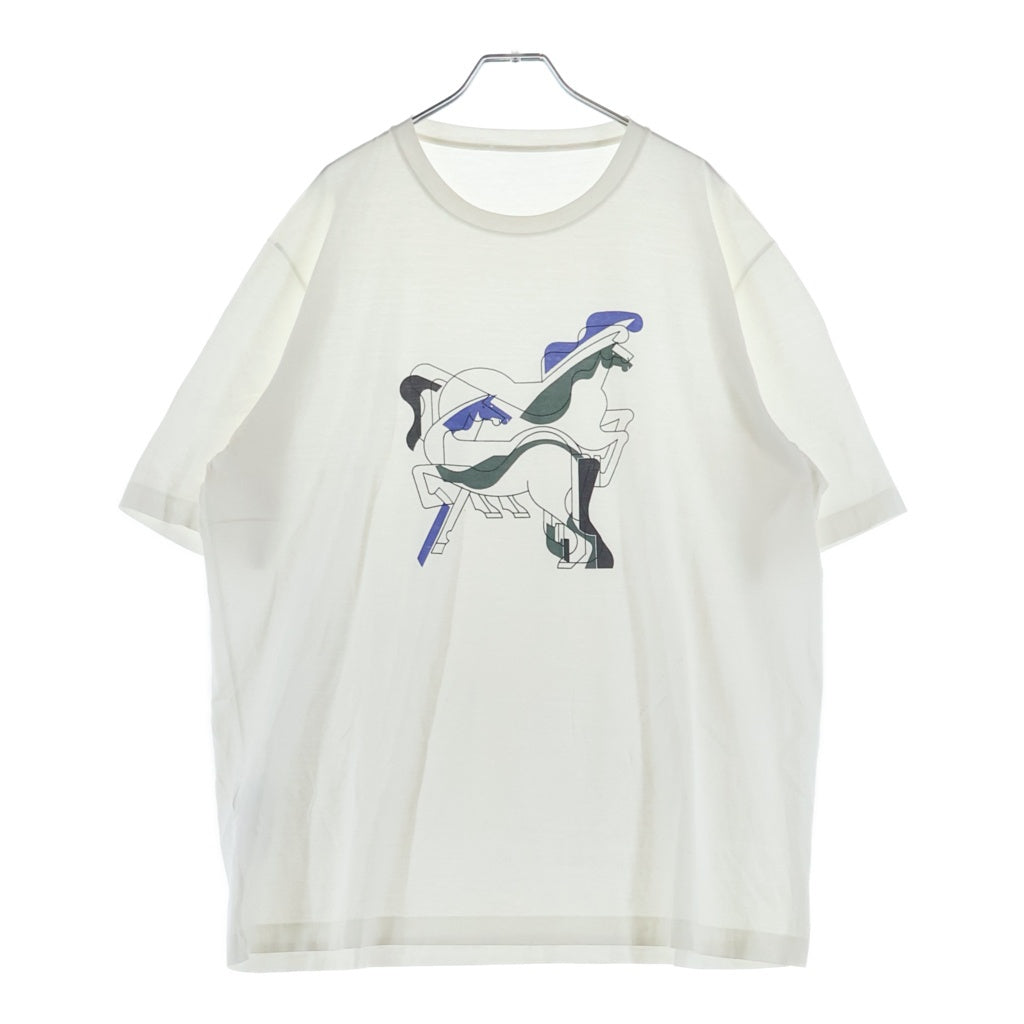 HERMES(エルメス) 馬柄 グラフィックプリント クルーネック 半袖T 