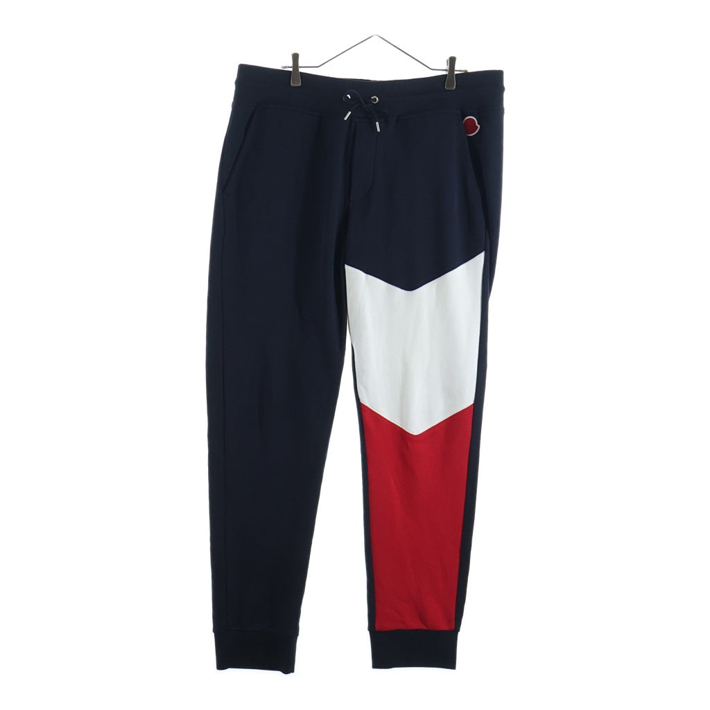 MONCLER(モンクレール) 19SS ワッペンロゴ プルオーバースウェット パーカー フーディー トラック ジョガーパンツ レッド/ネイビー E10918000500/E10918704400