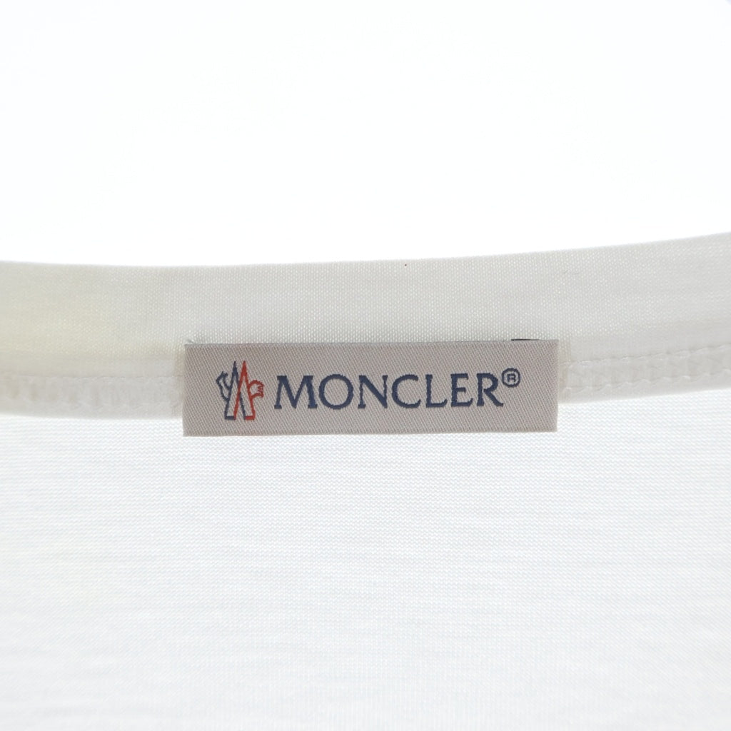 MONCLER(モンクレール) 18SS ダブワッペンロゴ クルーネック 半袖Tシャツ カットソー ホワイト D10918032500